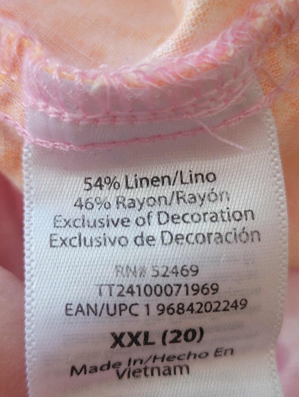 Time And Tru Plus Size Tie Dye Tank- XXL (20) - Picture 8 of 8